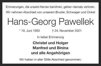 Anzeige von Hans-Georg Pawellek von OM-Medien