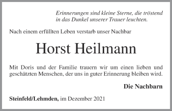 Anzeige von Horst Heilmann von OM-Medien