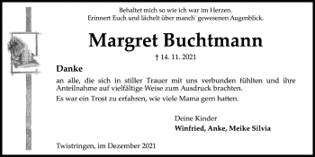 Anzeige von Margret Buchtmann von OM-Medien