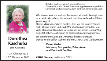 Anzeige von Dorothea Kaschuba von OM-Medien