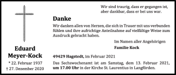 Anzeige von Eduard Meyer-Kock von OM-Medien