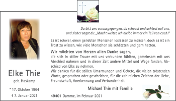 Anzeige von Elke Thie von OM-Medien