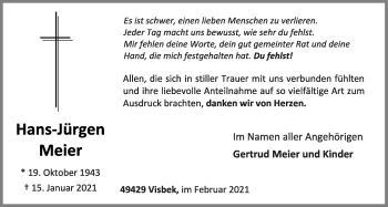 Anzeige von Hans-Jürgen Meier von OM-Medien