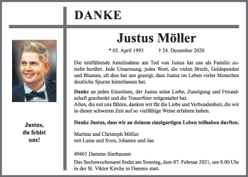 Anzeige von Justus Möller von OM-Medien