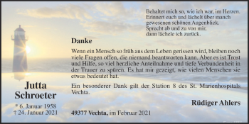 Anzeige von Jutta Schroeter von OM-Medien