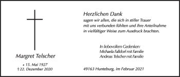 Anzeige von Margret Telscher von OM-Medien