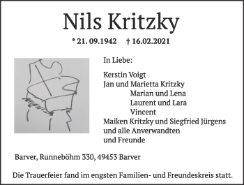 Anzeige von Nils Kritzky von OM-Medien