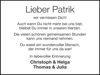 Anzeige von Patrik Wenzel von OM-Medien