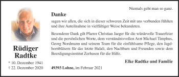 Anzeige von Rüdiger Radtke von OM-Medien