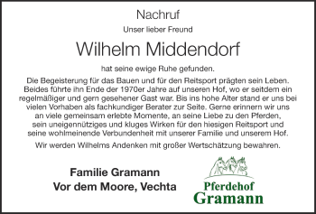 Anzeige von Wilhelm Middendorf von OM-Medien