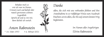 Anzeige von Anton Rabenstein von OM-Medien