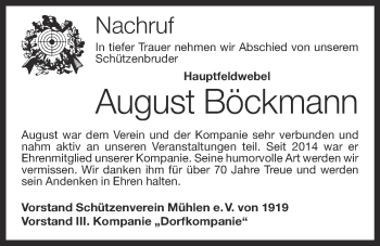 Anzeige von August Böckmann von OM-Medien
