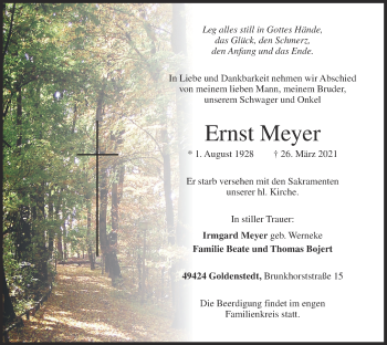 Anzeige von Ernst Meyer von OM-Medien