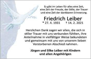 Anzeige von Friedrich Leiber von OM-Medien