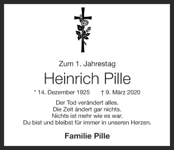Anzeige von Heinrich Pille von OM-Medien