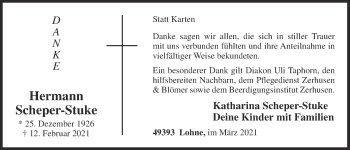 Anzeige von Hermann Scheper-Stuke von OM-Medien