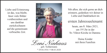 Anzeige von Leni Niehaus von OM-Medien