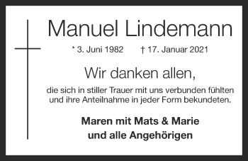 Anzeige von Manuel Lindemann von OM-Medien