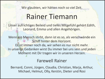 Anzeige von Rainer Tiemann von OM-Medien