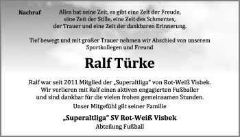Anzeige von Ralf Türke von OM-Medien