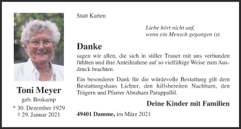 Anzeige von Toni Meyer von OM-Medien