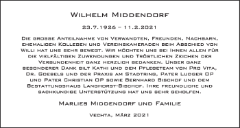 Anzeige von Wilhelm Middendorf von OM-Medien