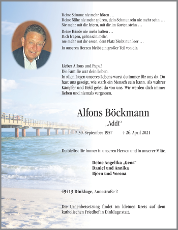 Anzeige von Alfons Böckmann von OM-Medien