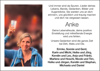 Anzeige von Anke Pohlmann von OM-Medien