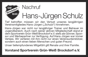 Anzeige von Hans-Jürgen Schulz von OM-Medien