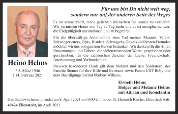 Anzeige von Heino Helms von OM-Medien