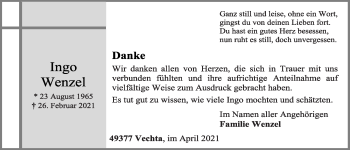 Anzeige von Ingo Wenzel von OM-Medien