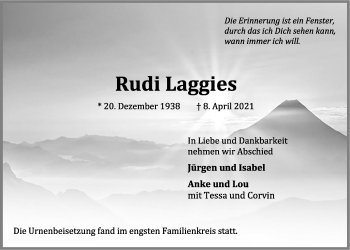 Anzeige von Rudi Laggies von OM-Medien