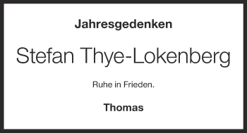 Anzeige von Stefan Thye-Lokenberg von OM-Medien