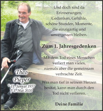 Anzeige von Theo Pieper von OM-Medien