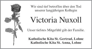 Anzeige von Victoria Nuxoll von OM-Medien