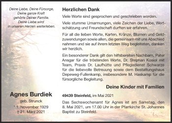 Anzeige von Agnes Burdiek von OM-Medien