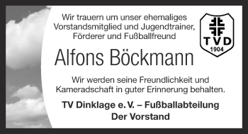 Anzeige von Alfons Böckmann von OM-Medien