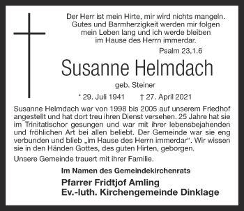 Anzeige von Susanne Helmdach von OM-Medien