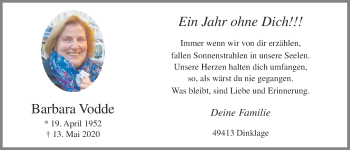 Anzeige von Barbara Vodde von OM-Medien