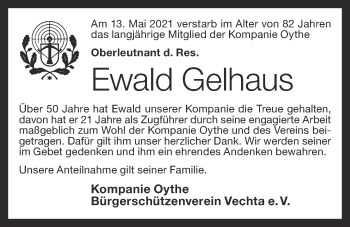 Anzeige von Ewald Gelhaus von OM-Medien