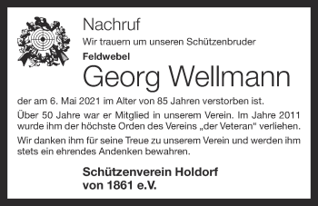 Anzeige von Georg Wellmann von OM-Medien