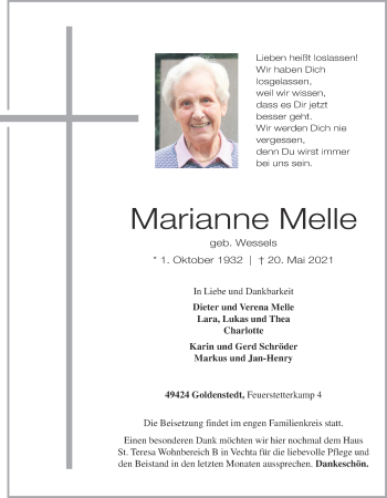 Anzeige von Marianne Melle von OM-Medien