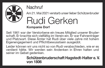 Anzeige von Rudi Gerken von OM-Medien
