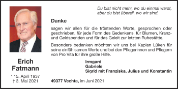 Anzeige von Erich Fatmann von OM-Medien
