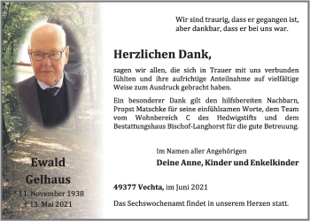 Anzeige von Ewald Gelhaus von OM-Medien