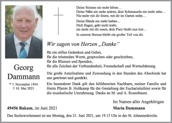 Anzeige von Georg Dammann von OM-Medien