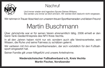 Anzeige von Martin Buschmann von OM-Medien
