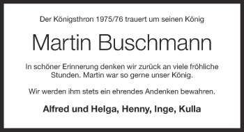 Anzeige von Martin Buschmann von OM-Medien
