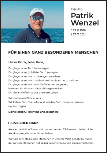 Anzeige von Patrik Wenzel von OM-Medien