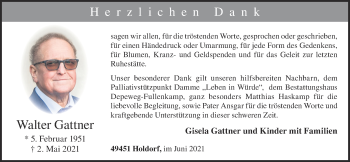 Anzeige von Walter Gattner von OM-Medien